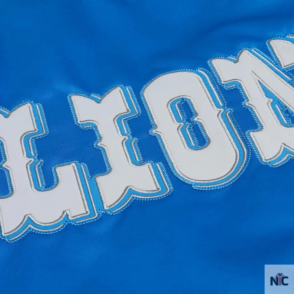 Starter Detroit Lions Heavyweight Satin Jacket Clanton Jacket