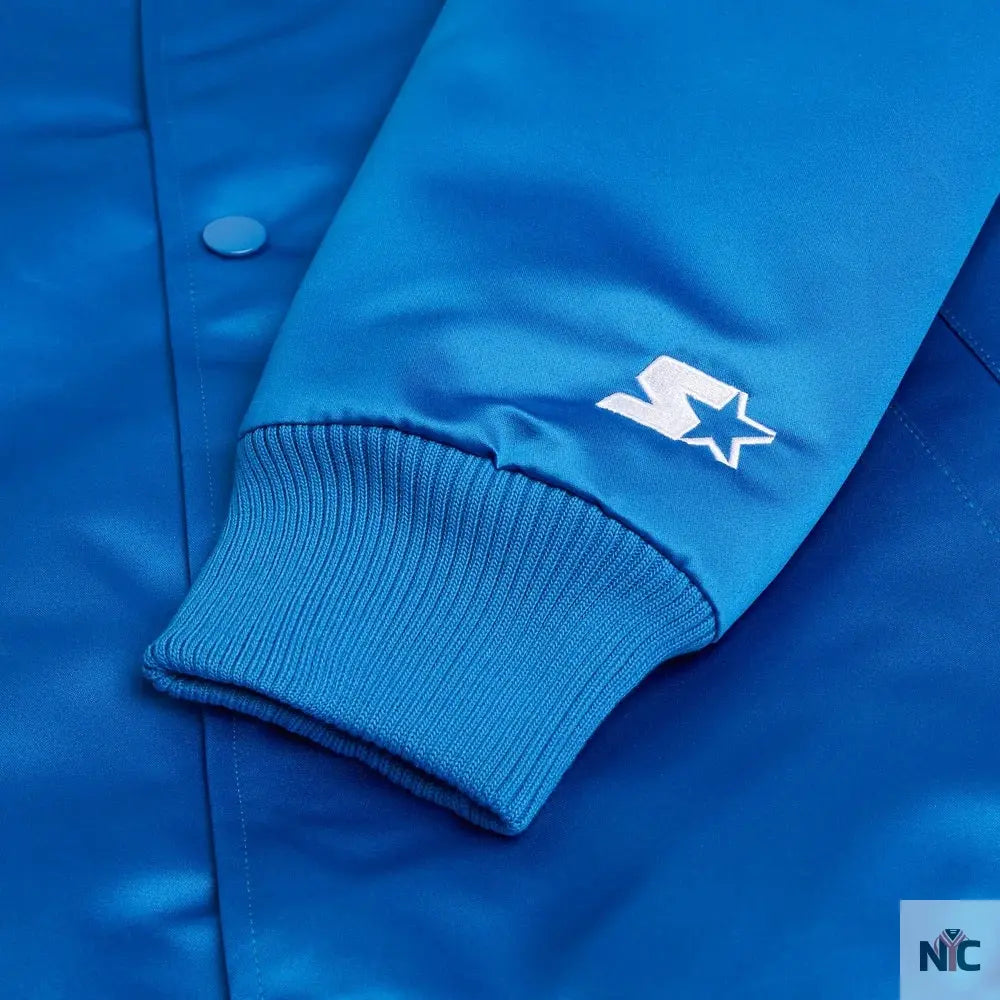 Starter Detroit Lions Heavyweight Satin Jacket Clanton Jacket