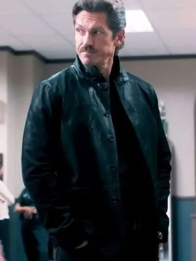 Steve Howey High Potential S02 Black Leather Jacket