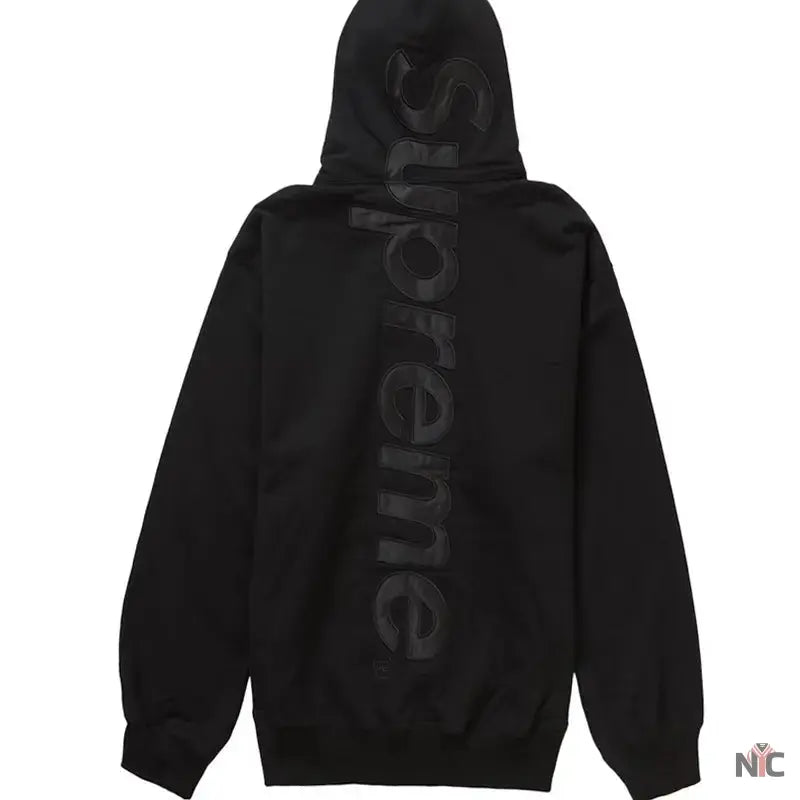 Supreme Satin Applique Hooded Sweatshirt Clanton Jacket