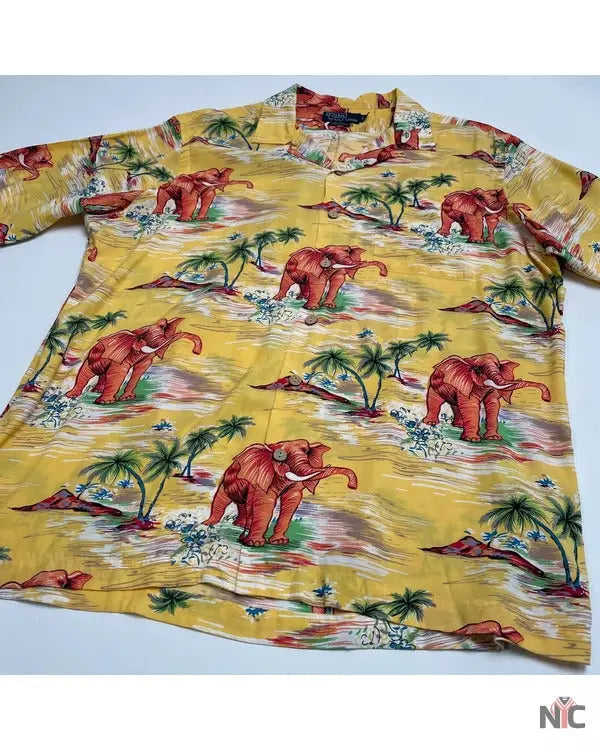 The White Lotus S03 Walton Goggins Elephants Print Shirt Clanton Jacket