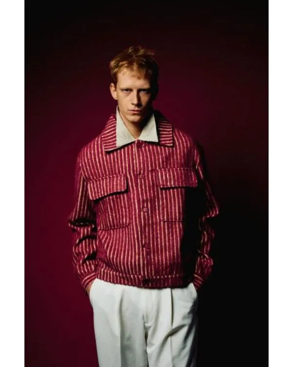 The Voice S28 Kenny Iko Red Stiped Jacket