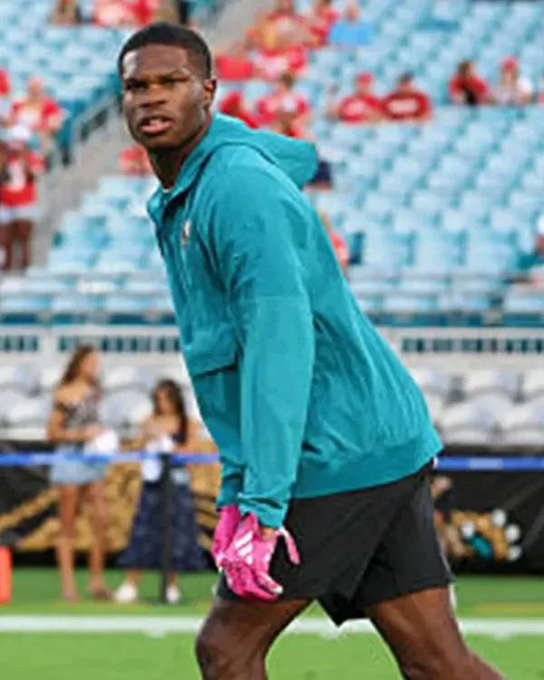 Travis Hunter Jaguars Sideline Anorak Jacket