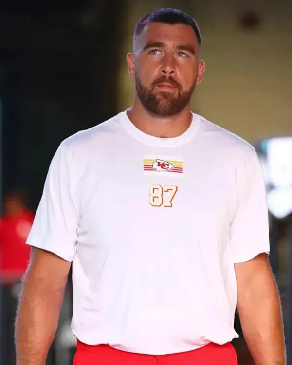 Travis Kelce KC 87 White T-Shirt