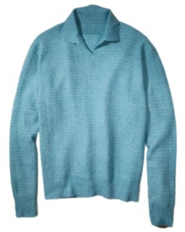 Travis Kelce Long Sleeve Polo Sweater