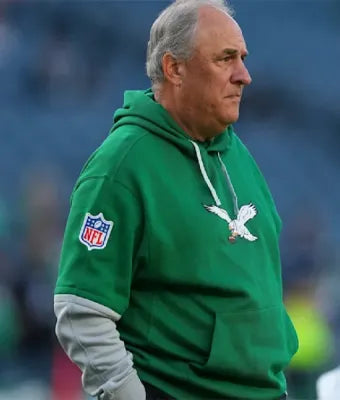 Vic Fangio Eagles Kelly Green Hoodie