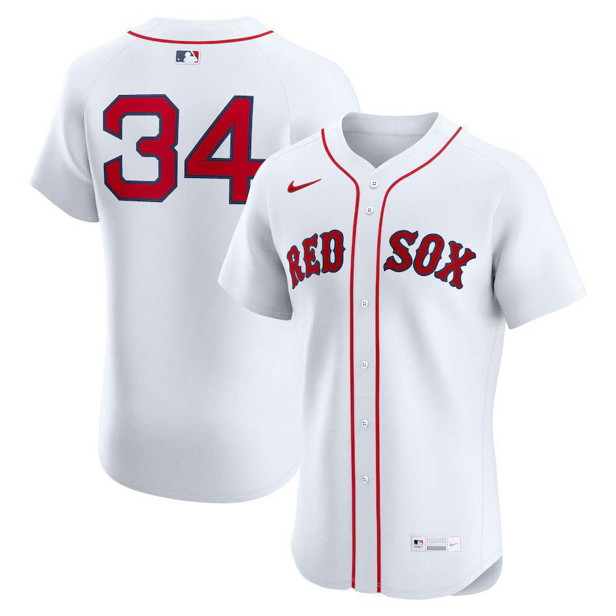 Men's Boston Red Sox David Ortiz Nike White Home Elite Jersey Kansas Jacket